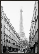 Eiffeltoren Black and White No2 Poster - 30x40 cm - Studio Trenzy