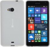 Hoesje CoolSkin3 - Telefoonhoesje voor Microsoft Lumia 535 - Transparant wit