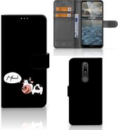 Flipcover Nokia 2.4 Telefoon Hoesje Cow Gepersonaliseerd Cadeau