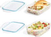 Lock&Lock Meal prep bakjes | Bewaardozen voedsel | Diepvriesbakjes - Set van 2 stuks - Stapelbaar - Easy Match
