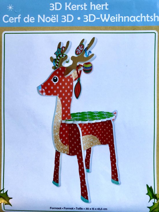 3D Kerst hert, rendier maken