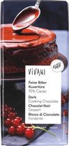 Kookchocolade puur Vivani - Tablet / reep 200 gram - Biologisch