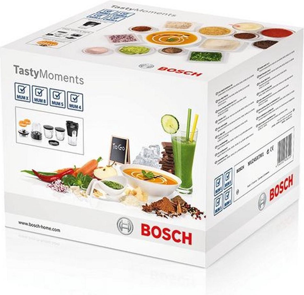 Bosch MUZ45XTM1 TastyMoments - Keukenmachine accessoire - Blender & chopper  pakket - Zwart | bol