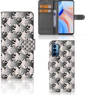 Wallet Book Case OPPO Reno 4 Pro 5G Smartphone Hoesje Salamander Grey