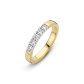 Gouden ring met 5 x 0.05 crt diamant 70.611.0525