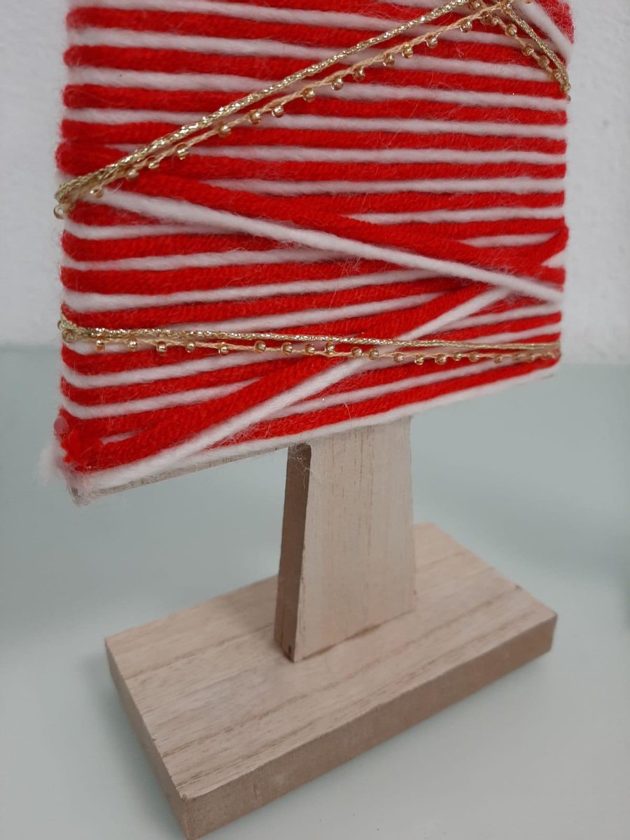 Houten kerstboom 2 stuks