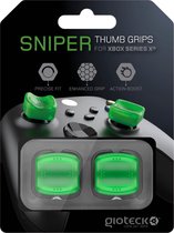 Gioteck STGX - Thumb Grips Xbox Series X / S - Bouchons/Capuchons/Protection en Silicone pour Joysticks Grips Xbox X/S - Antidérapant - Aide a viser - Protection Manette Xbox Series X/S - Vert