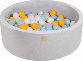 Ballenbak KATOEN Mint - 90x30 incl. 200 ballen - Mint, Baby Blauw, Licht Roze, Pastel Roze
