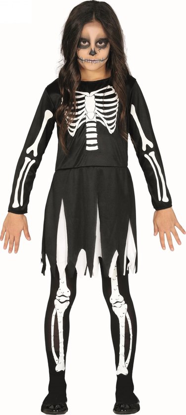 Costume fantôme et squelette | Squelette de cliquetis tremblant tremblant |  Fille |... | bol.com