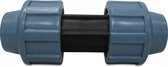 Unidelta Koppeling PP 16 mm knel 16bar zwart/blauw DVGW/KIWA/WRAS