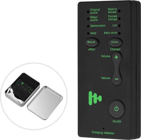 Microphone de changeur de Voix, Mini-changeur de Voix Portable avec Jack  3,5 mm avec 4 Modes de Conversion de Voix pour Android/Smartphone/PC