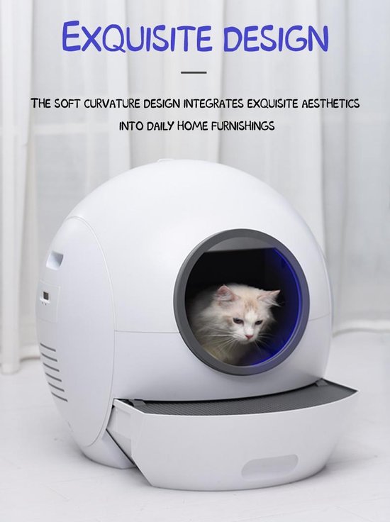 ELS PET - Automatische kattenbak - Automatisch kattenbakgrind schoonmaken -  kattenbak... | bol.com