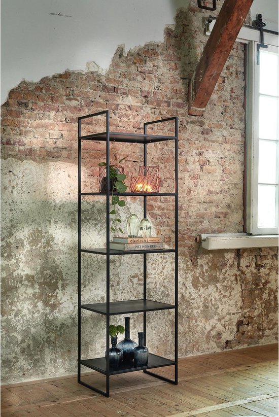 Light & Living Kast 5L 55x40x180 cm MARIKI mat zwart