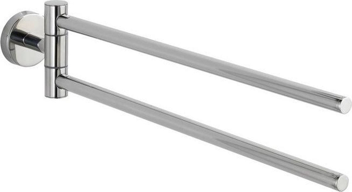 Wenko Handdoekhouder Bosio 5,5 X 9 X 43 Cm Rvs Zilver 2 Armen
