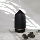 Tubble® Porcelain Aroma Diffuser - Onyx Black - Etherische Olie - Vernevelaar - Yoga - Aromatherapy
