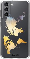 Casetastic Samsung Galaxy S21 4G/5G Hoesje - Softcover Hoesje met Design - Brilliant World Print