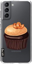 Casetastic Samsung Galaxy S21 4G/5G Hoesje - Softcover Hoesje met Design - The Big Cupcake Print