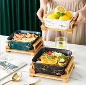 IRSA HOME Luxe Saladeschaal keramiek Zwart