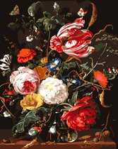 Joeni® Schilderen Op Nummer - 40x50cm - Stilleven Kunst: Bloemenarrangement - Volwassenen - Geschenkverpakking
