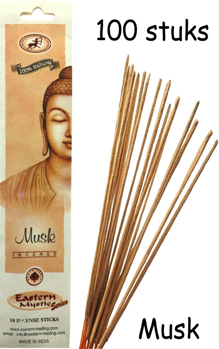 Musk Wierook 100 Stuks Incense sticks - 25cm