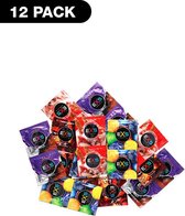 Exs Mixed Flavoured - 12 pack - Condoms - natural latex-plain color - Discreet verpakt en bezorgd