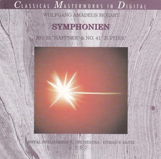 Wolfgang Amadeus Mozart ‎– Symphonien No. 35 "Haffner" & No. 41 "Jupiter"