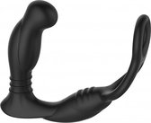 SIMUL8 Vibrating Dual Motor Anal Cock and Ball Toy - Black - Butt Plugs & Anal Dildos - black - Discreet verpakt en bezorgd