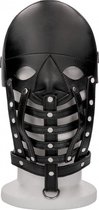 Leather Male Mask - Black - Bondage Toys - black - Discreet verpakt en bezorgd