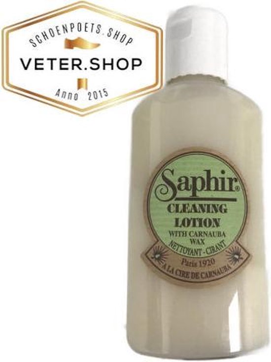 Saphir Cleaning lotion - Zachte reinigingsmelk voor glad leder met Carnauba wax - 500 ml