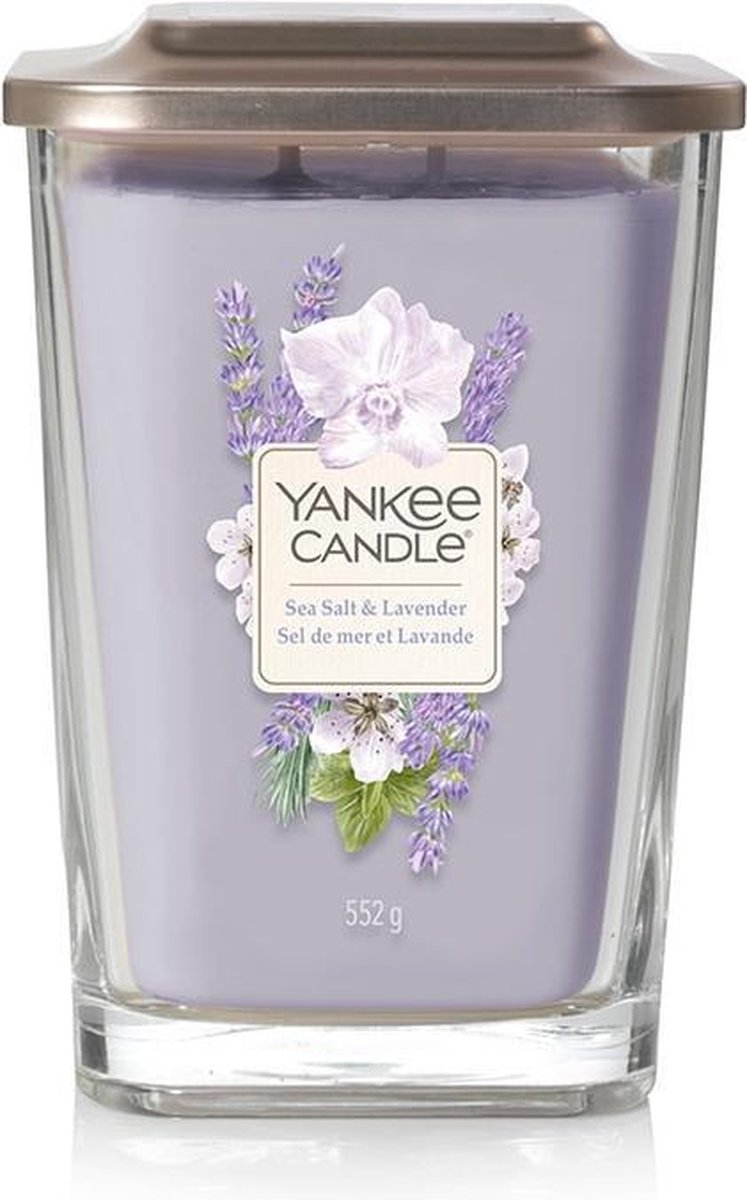 Yankee Candle Elevation Large Geurkaars - Sea Salt & Lavender lila