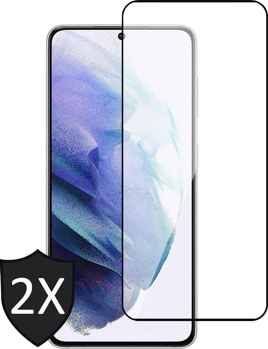 Screenprotector geschikt voor Samsung S21 Plus - 2x Glas Full Screen Protector