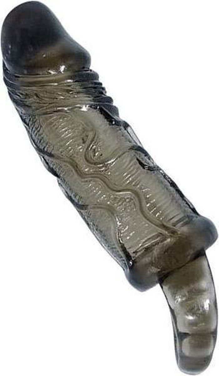 Baile - Penis Verlengende Penis Sleeve - Zwart - Lengte 115 mm - Diameter 35 mm