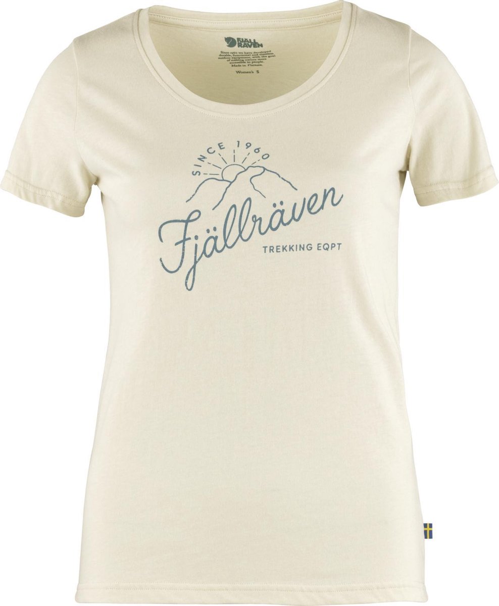 Fjallraven Sunrise T-shirt Dames Outdoorshirt Wit