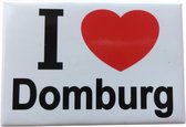 Koelkast magneet I love  Domburg
