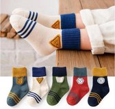 sokken jongens maat 35-38 |Set van 5 paar sokken  | 5 verschillende kleuren | Sokken voor kinderen 9-12 jaar | sokken meisjes