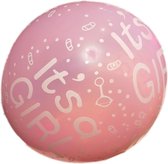 set 10 ballonnen It's a Girl| roze | babyshower | Geboorte | lucht en Helium | 35cm | Feest | party | versiering | ballon