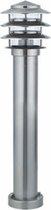 PHILIPS - LED Tuinverlichting - Staande Buitenlamp - SceneSwitch 827 A60 - Kayo 3 - E27 Fitting - Dimbaar - 2W-8W - Warm Wit 2200K-2700K - Rond - RVS