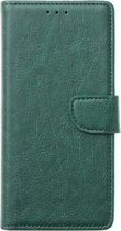 MM&A PU Lederen Wallet Book Case Hoesje voor Samsung Galaxy A41 - Portemonnee – Met Stand – Kaarthouder – Pasjes Houder – Magneet Sluiting – Bookcase – Groen