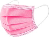 Mondkapjes roze 50 stuks mondmasker 3-laags (niet medisch) 1-stuks verpakking bevat 50 mondmaskers Set van 50 mondmaskers