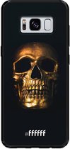 Samsung Galaxy S8 Hoesje TPU Case - Gold Skull #ffffff