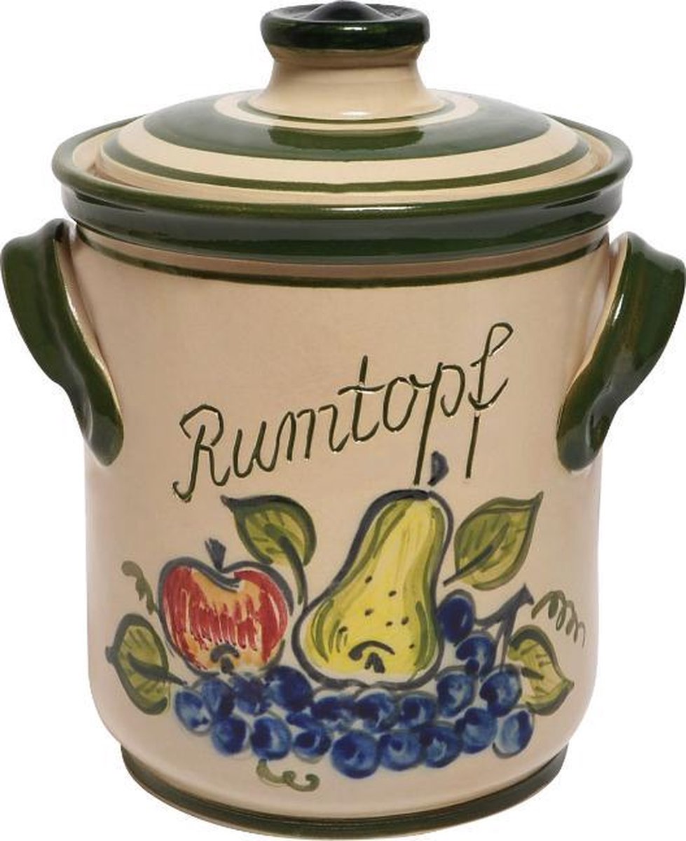 Rumtopf met fruitmotief 5 liter