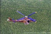 Schilderij Agusta helikopter - Dibond - Luchtcomponent - 80 x 50 cm