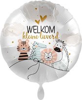 Everloon - Folieballon - Welkom Kleine Lieverd - 43cm - Voor Geboorte Baby Jongen of Meisje