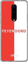 6F hoesje - geschikt voor OnePlus 8 -  Transparant TPU Case - Feyenoord - met opdruk #ffffff