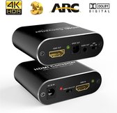 NÖRDIC SGM-138 HDMI Audio extractor HDMI naar HDMI, Toslink, 4K 60Hz, Zwart