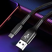 ✅ USB C KABEL  Zwart Samsungkabel  playstation5 oplder USBC Telefoon oplader