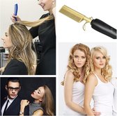 Electric Heat Pressing Comb Hair Straightener Brush for Woman / Man / Wig