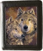 Caszmy portemonnee met 3D afbeelding Wolf The Bond