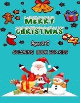 Merry Christmas coloring book for kids ages 2-5