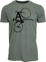 Amsterdam Originals T-shirt Groen maat Small Amsterdam Pieter Goemansbrug